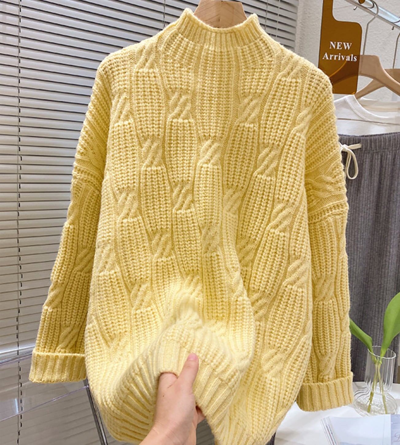 着心地良い 気質満点 おすすめ ニット<S-3885>