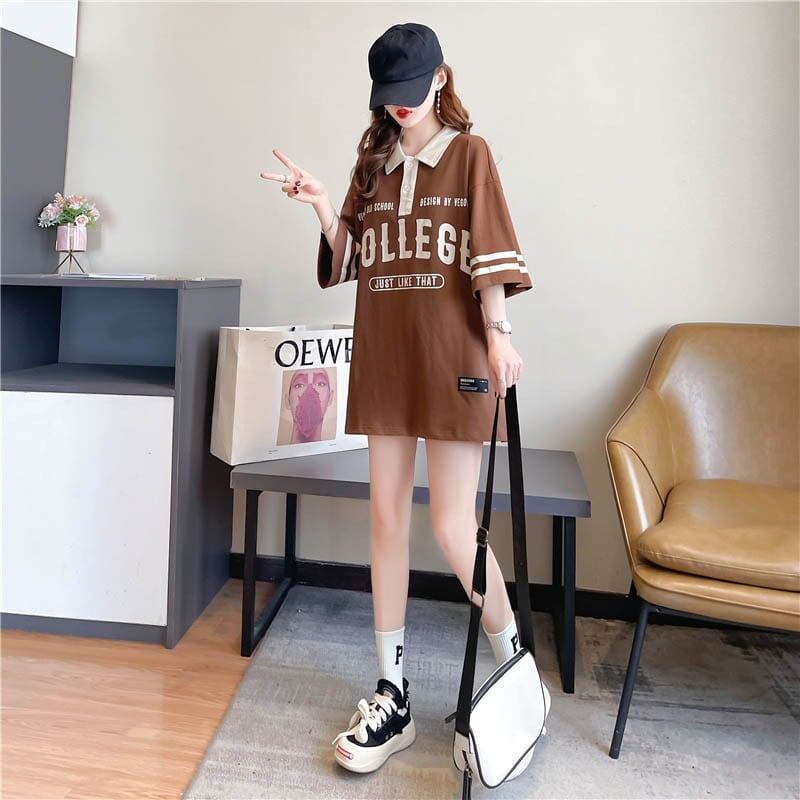 デザイン感 切り替え チャーミング プリント Tシャツ カットソー＜S-3623＞