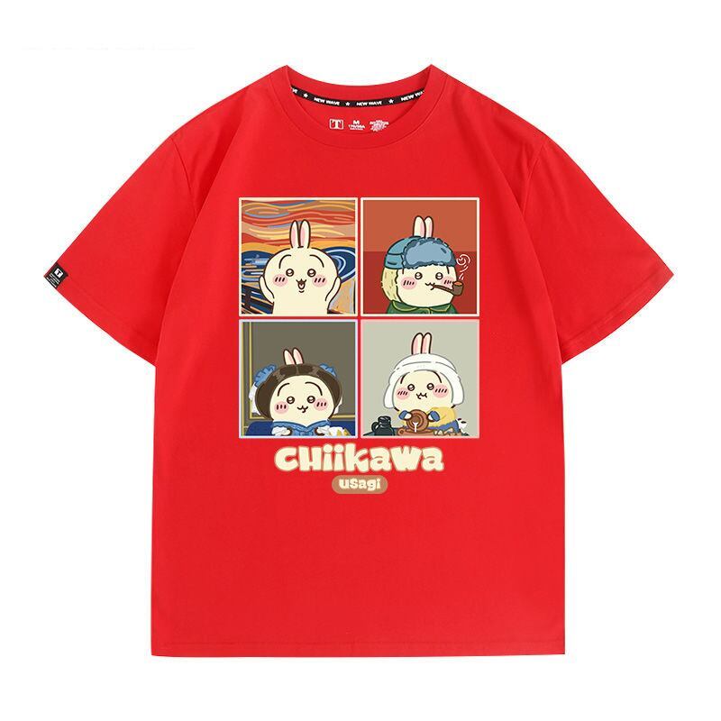 ベストセラーアイテム！ カジュアルプリント全5色 早い者勝ち 半袖Tシャツ 男女兼用<S-9124>