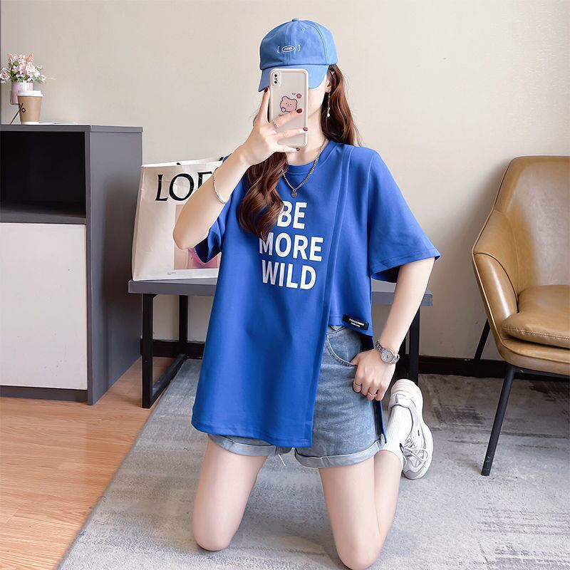 今季マストバイ タイルアップ ファッション感満々 プリント 4色選択 半袖Tシャツ＜S-9245＞