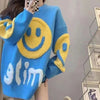 大人可愛いスマイルマークセーター全4色<S-4354>