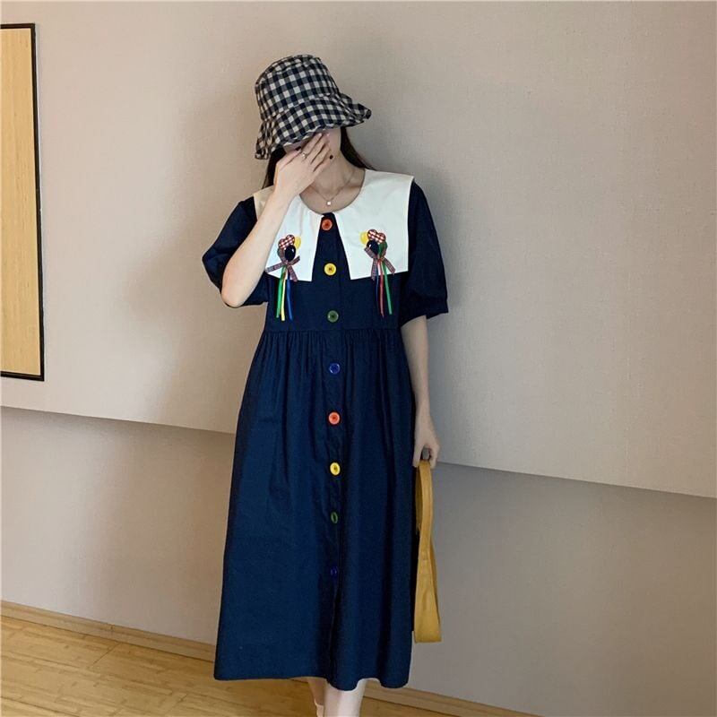 大活躍 大人可愛い 超人気 シンプル チェック柄 フロック<S-11286>