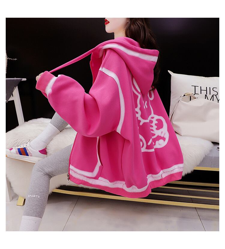 【裏起毛】元気いっぱい  厚手フード付きスタジャン 全3色パーカ<S-10346>