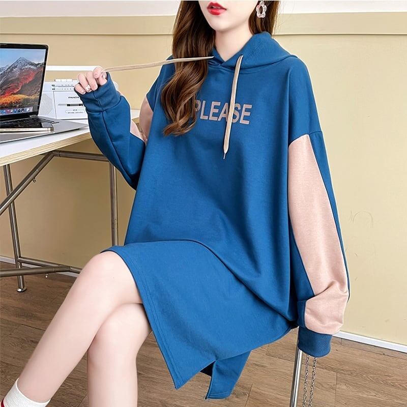ファッション 切り替え ゆったり感アップ プリント スウェット パーカー＜S-3774＞
