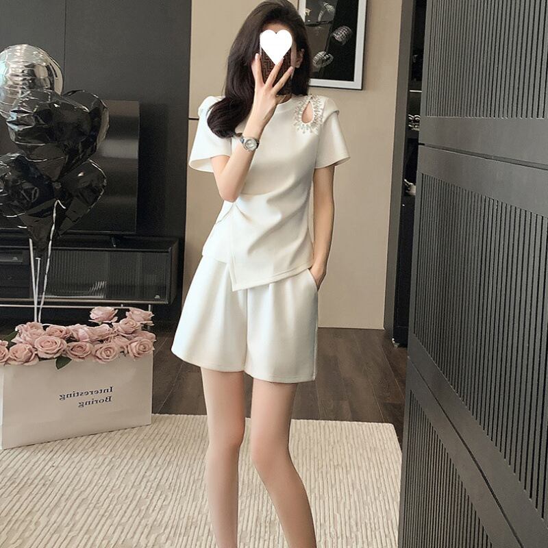 今季マストバイ 個性派 ファッション 半袖Ｔシャツⅹパンツセット<S-11568>