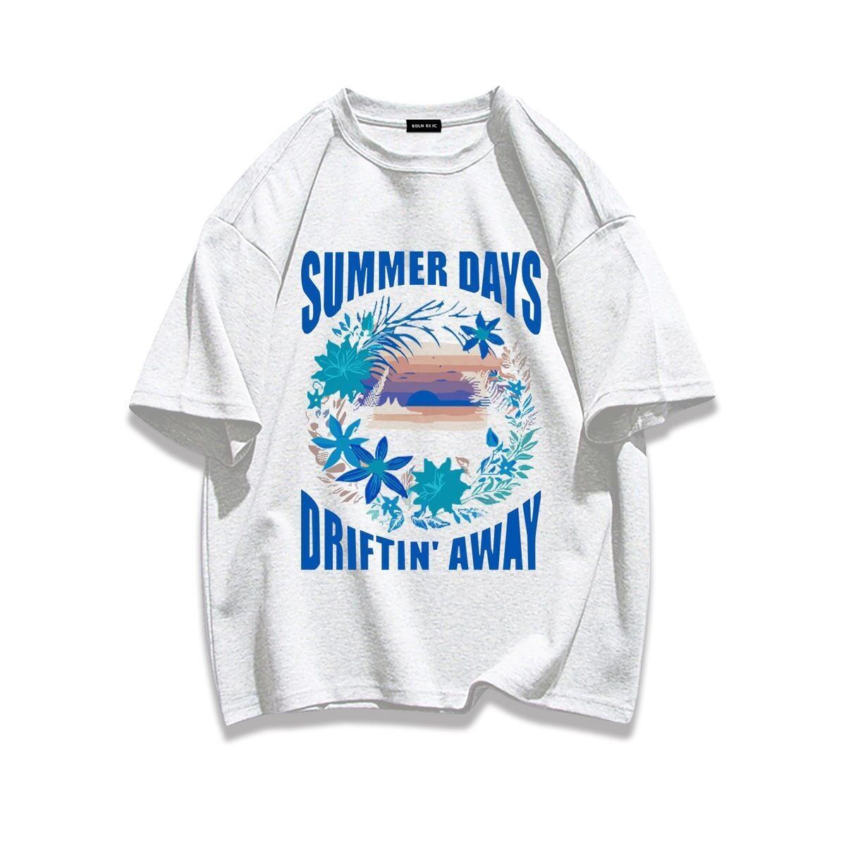 柔らかな肌触りで着心地も楽ちん アバンギャルド カジュアル プリント 全7色 半袖 Tシャツ <S-9263>