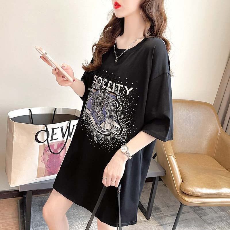 オシャレ度満点 プリント 今季大好評 Tシャツ カットソー トップス＜S-3281＞