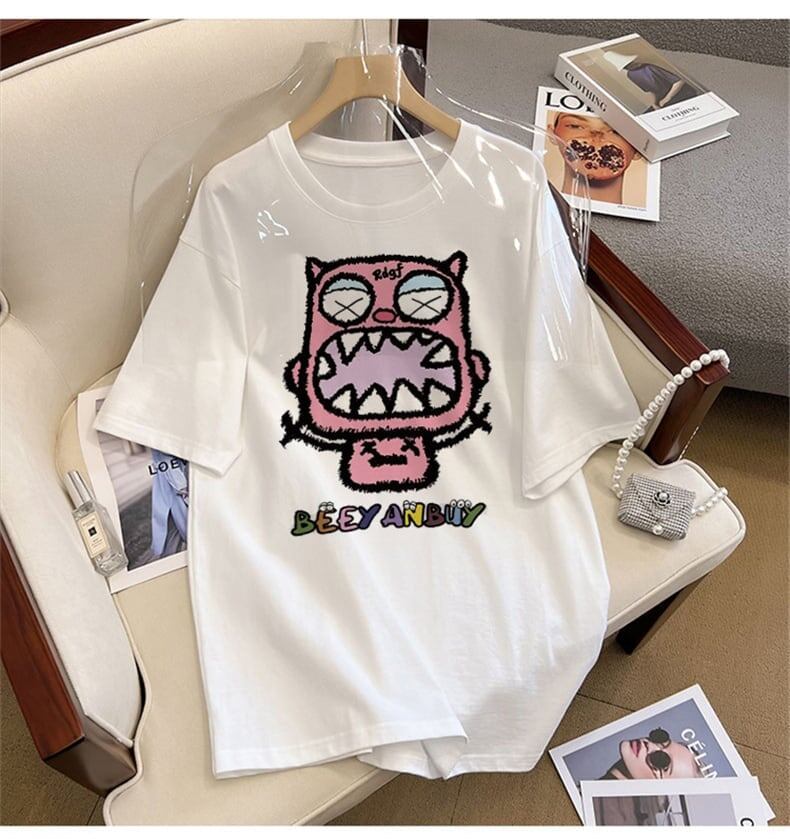上質なドロップショルダー半袖Tシャツ<S-2978>