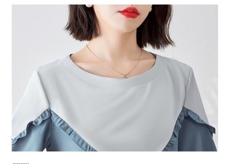 【半額！期間限定！！】 ファッション 定番シンプル 上質 シフォン 半袖<S-6595>