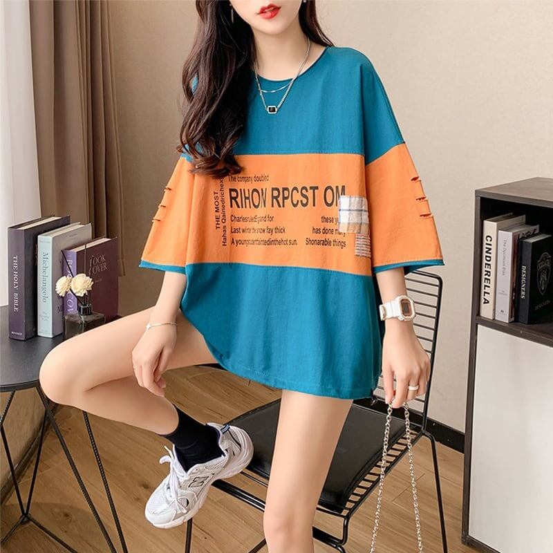 オシャレ度満点 3色選択可 美感いっぱい Tシャツ カットソー＜S-3042＞