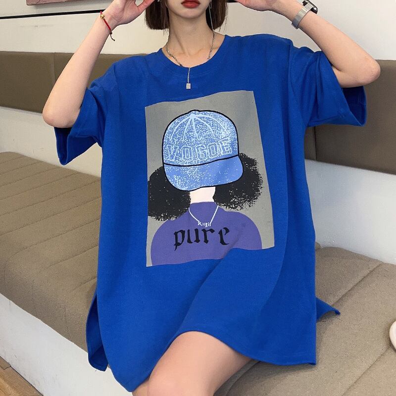 話題沸騰中 都市ファッショ 流行新作 オシャレ デザイン プリント全6色 半袖Tシャツ<S-9108>