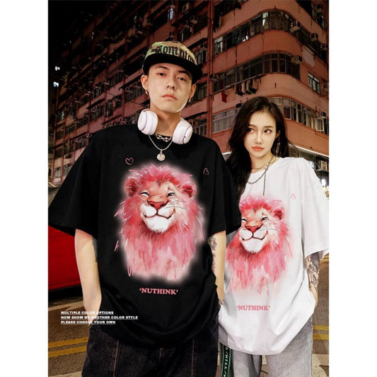 絶対流行 デザイン性抜群 ファッション感満々 着心地良い 全7色 半袖 Tシャツ 男女兼用<S-6778>