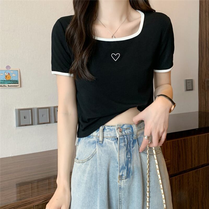 スリム 切り替え スタイリッシュ Tシャツ カットソー＜S-3449＞