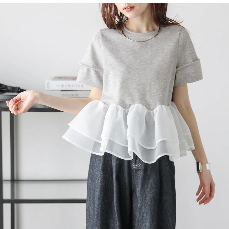 知的 海外トレンド 早い者勝ち 好感度UP カジュアル 全3色 半袖 Tシャツ ＜S-11763＞