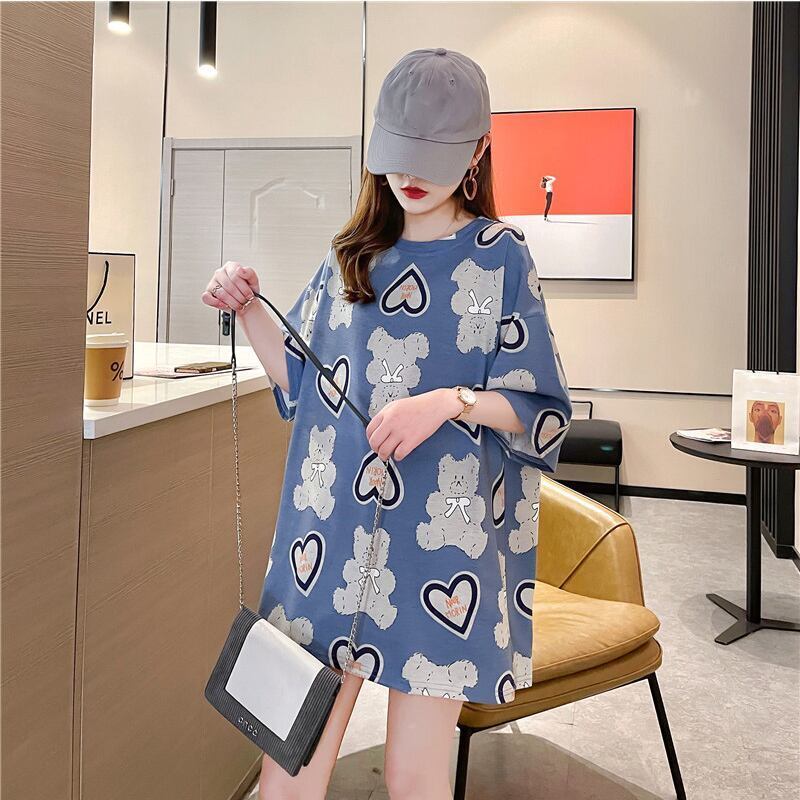 好感度満載 プリント 美感いっぱい Tシャツ カットソー＜S-3343＞