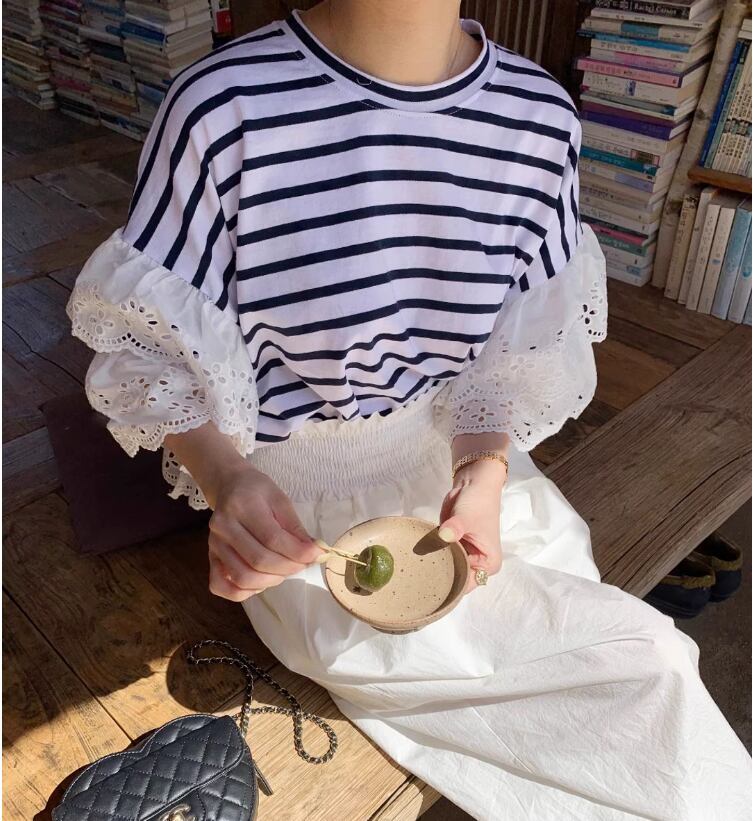 定番シンプル 大人可愛い 美人度アップ 早い者勝ち カジュアル 共2色 Tシャツ<S-12150>