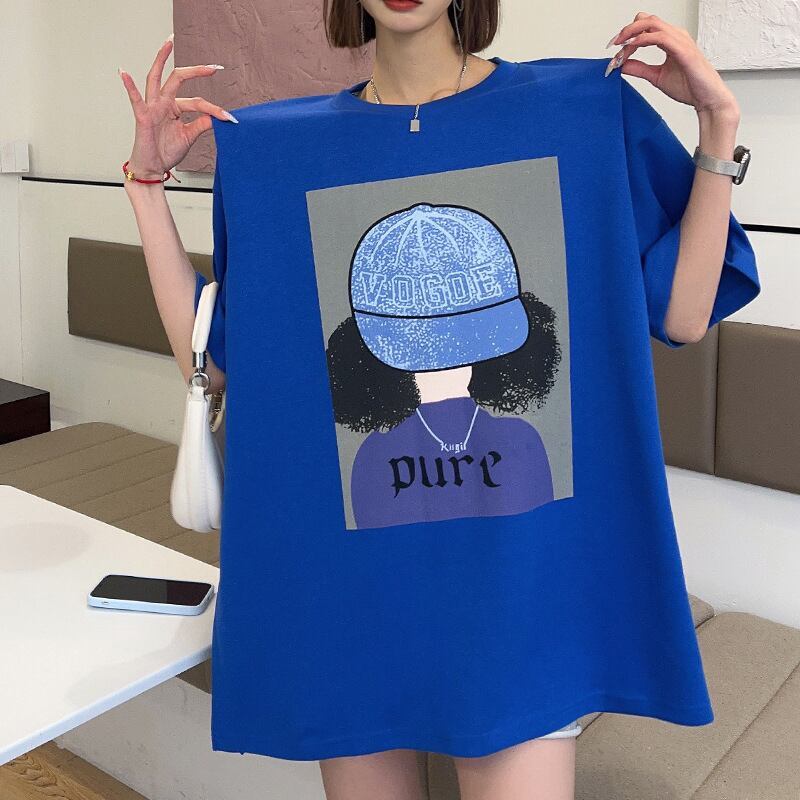 話題沸騰中 都市ファッショ 流行新作 オシャレ デザイン プリント全6色 半袖Tシャツ<S-9108>