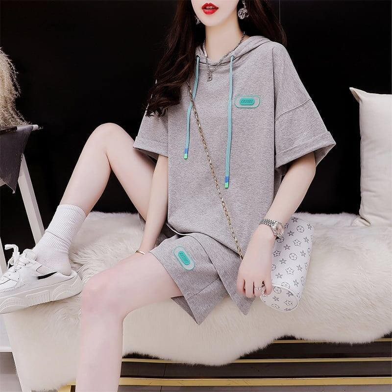 オシャレ度満点 Tシャツ＋ショートパンツ ゆったり感アップ セットアップ＜S-3466＞