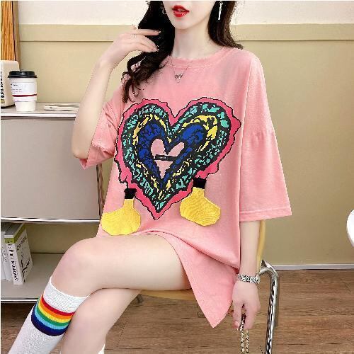おすすめ シンプル カジュアル ゆったり 半袖Tシャツ＜S-8136＞