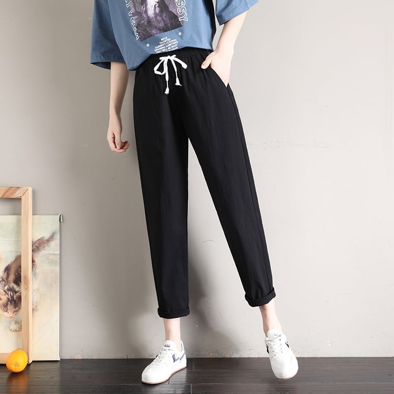 定番シンプル  ファッション ゆったりパンツ<S-6541>