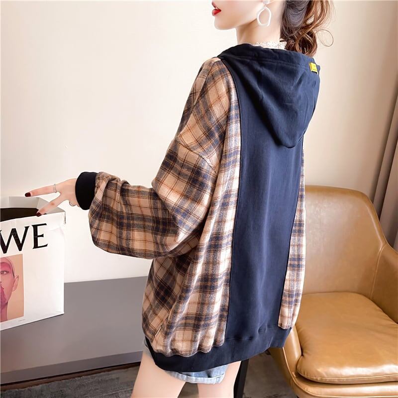 ファッション 長袖 ルーズ 薄手 スウェット パーカー トップス＜S-2183＞