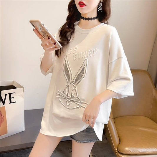 オシャレ度満点 切り替え 着心地抜群 プリント Tシャツ カットソー＜S-3549＞