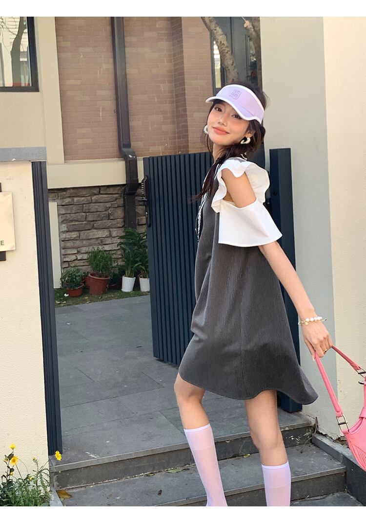 話題沸騰中 知的 美人度アップ ファッション 切り替え ワンピース＜S-8890＞