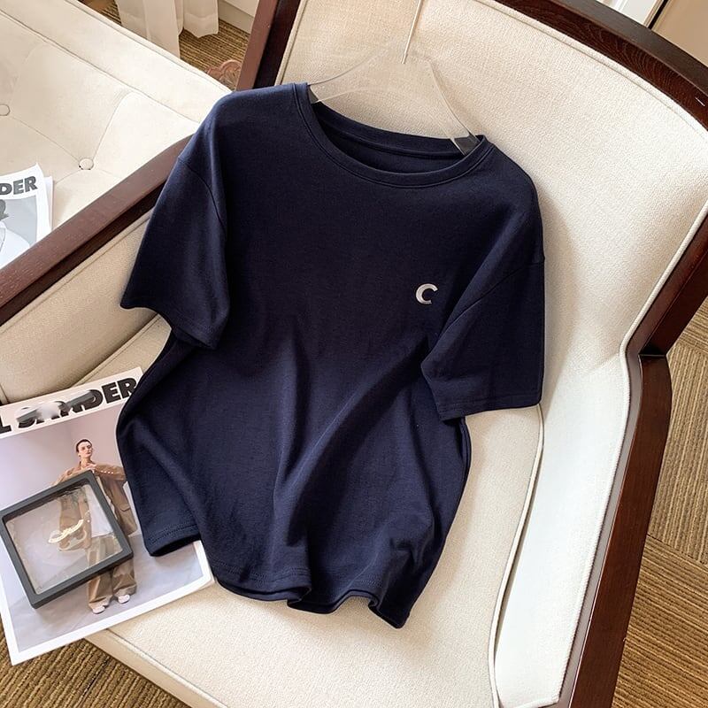 ファッション 切り替え 美人度アップ Tシャツ＋ショートパンツ セットアップ＜S-3527＞
