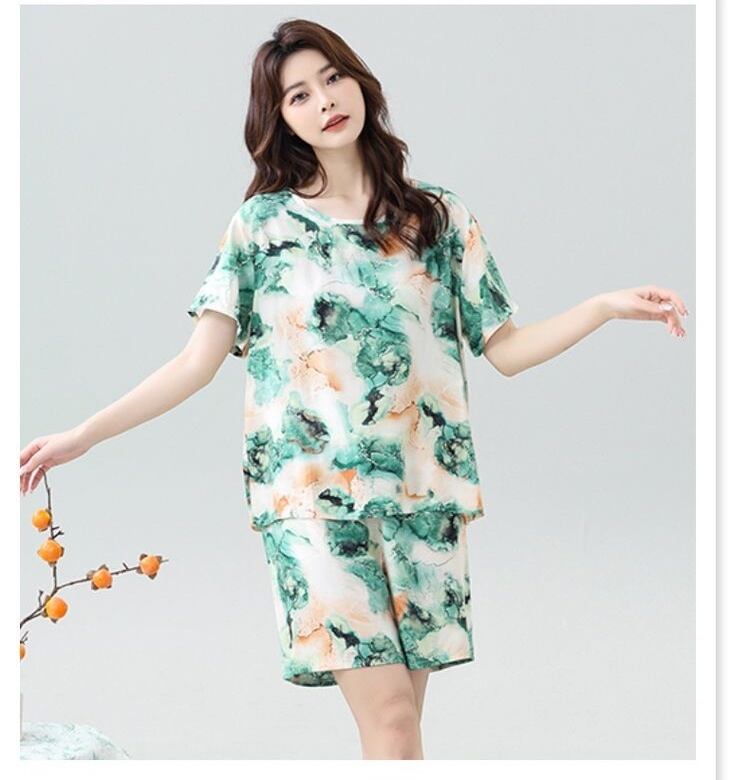 売り切れ必至 ファッション 今季マストバイ 半袖Ｔシャツⅹパンツセット全6色 パジャマ<S-11551>