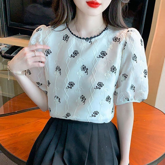 キュート 早い者勝ち 絶対流行 カジュアル Tシャツ<S-11833>