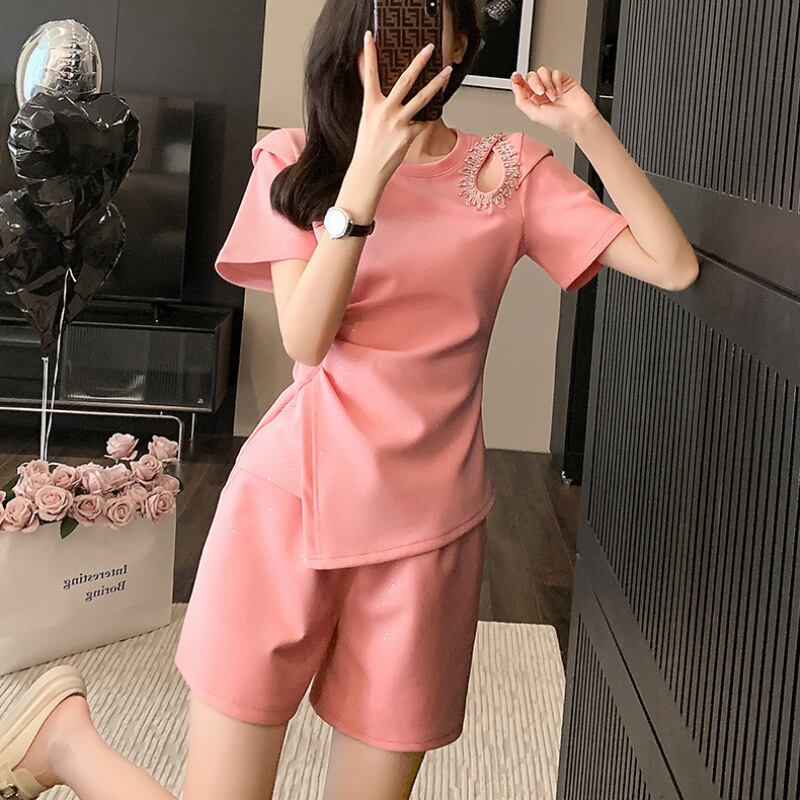 今季マストバイ 個性派 ファッション 半袖Ｔシャツⅹパンツセット<S-11568>