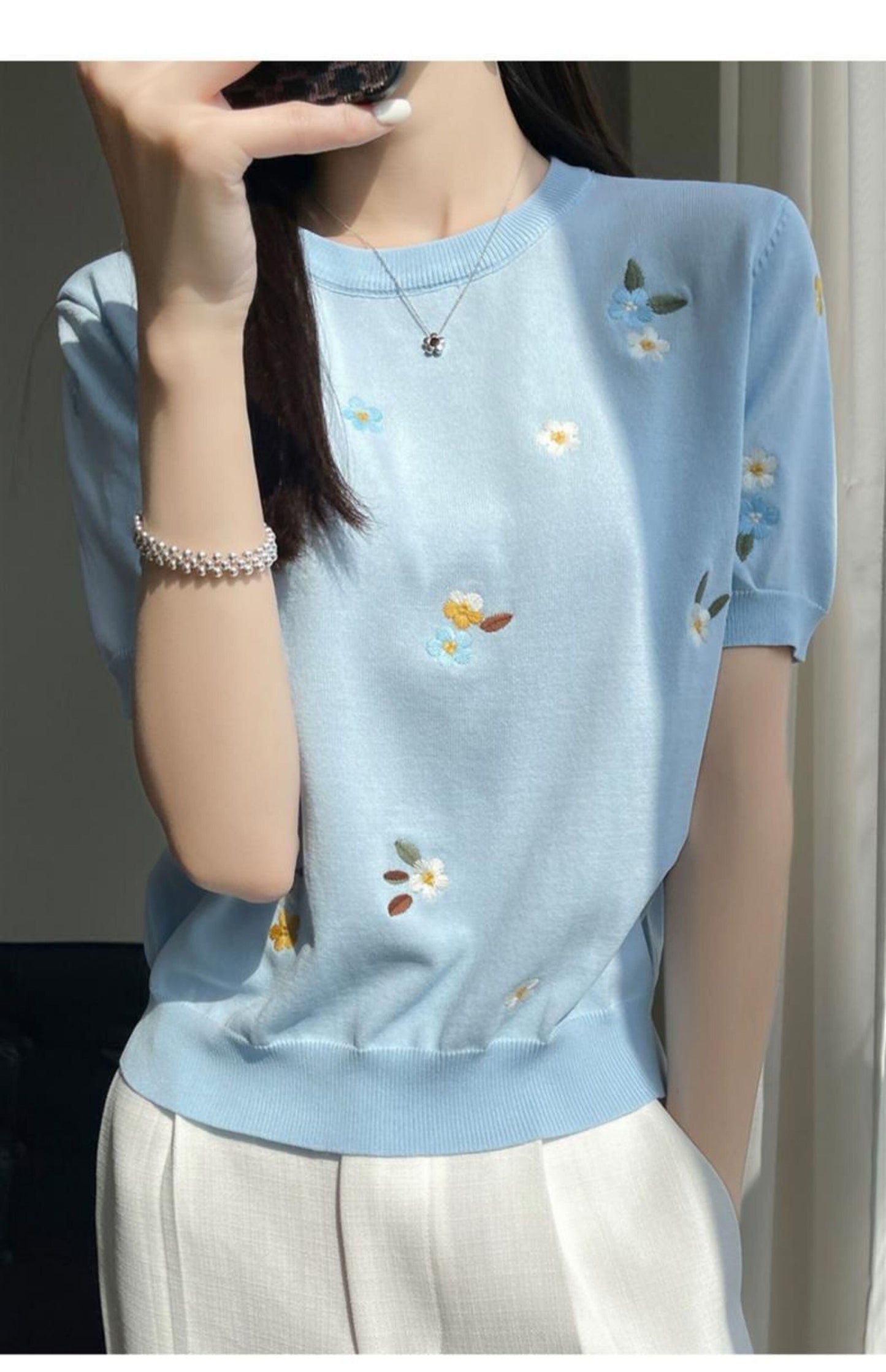 絶対流行 大好評 エレガント 好感度UP カジュアル 全4色 Tシャツ＜S-12054＞