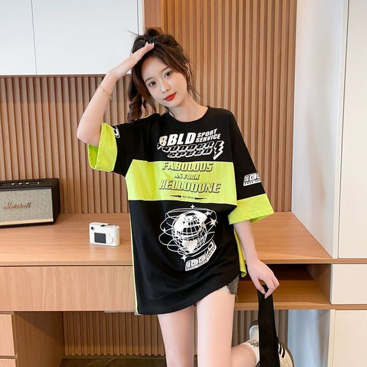 おすすめ 早い者勝ち 絶対流行 カジュアル 2色選択 Tシャツ<S-11582>