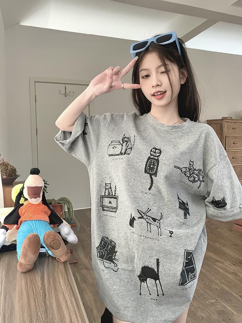 絶対流行 スウィート 早い者勝ち カジュアル Tシャツ<S-11199>