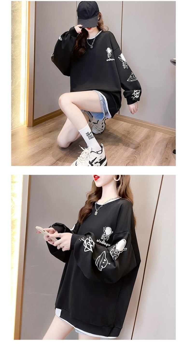 【裏起毛】 美人度アップ 魅力的 スウェット <S-6026>