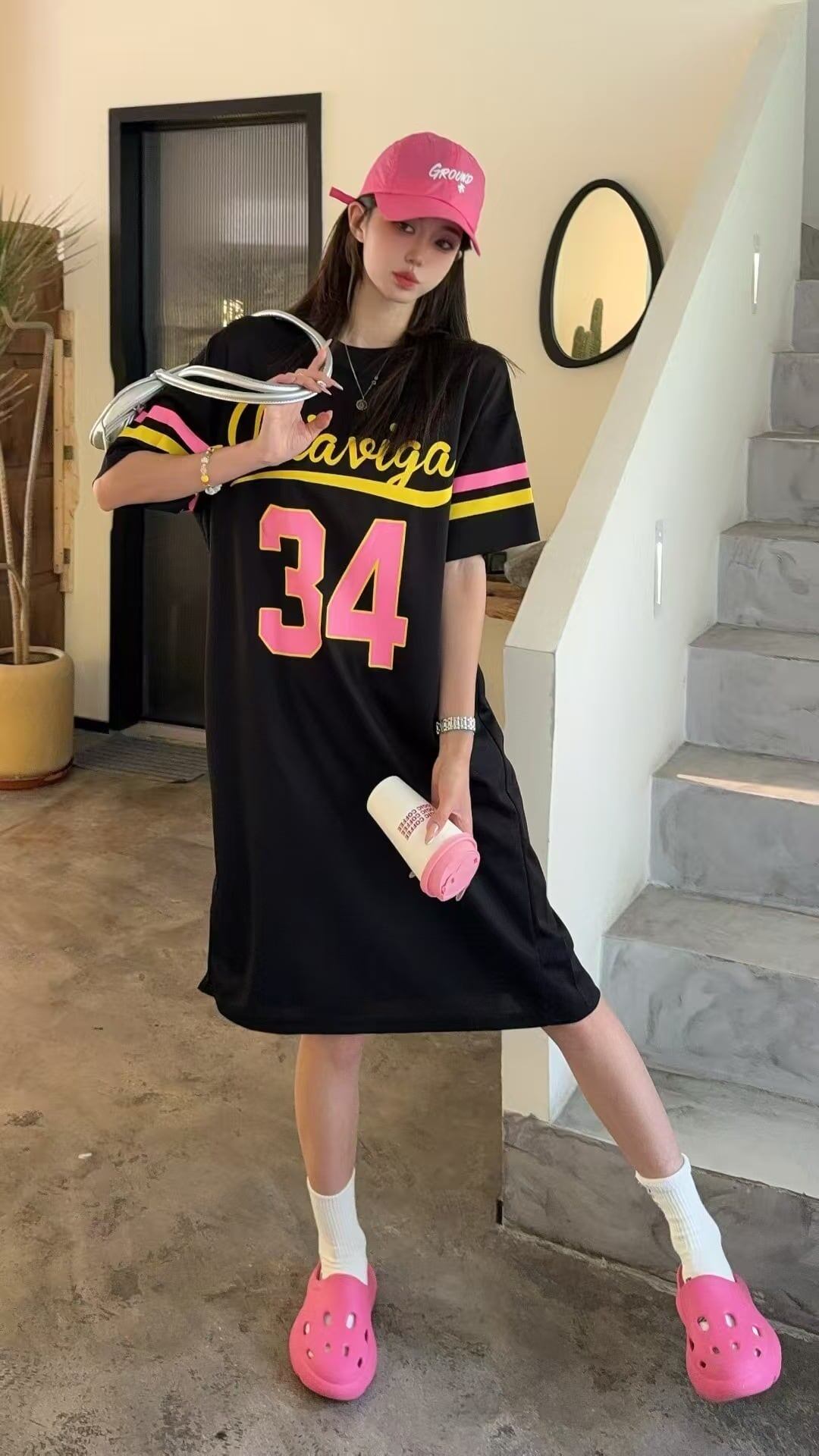 美人度アップ 好感度UP 海外トレンド カジュアル 全3色 半袖 Tシャツ ＜S-11555＞