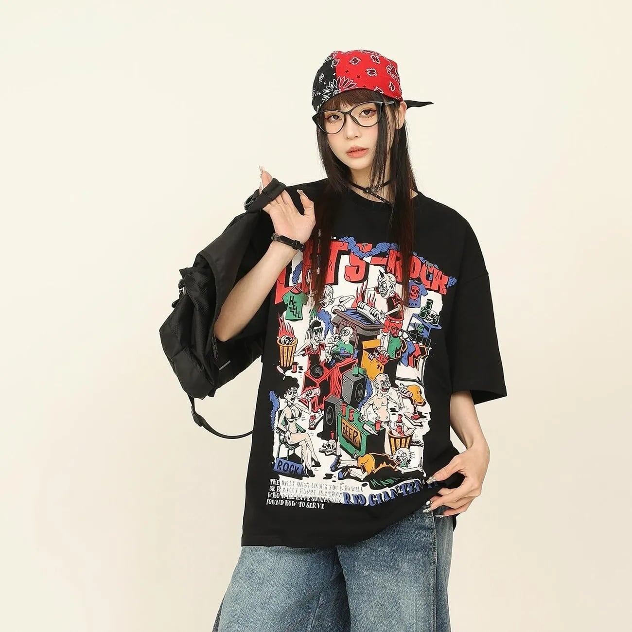 売れ筋 早い者勝ち 絶対流行 カジュアル 2色選択 Tシャツ<S-11524>