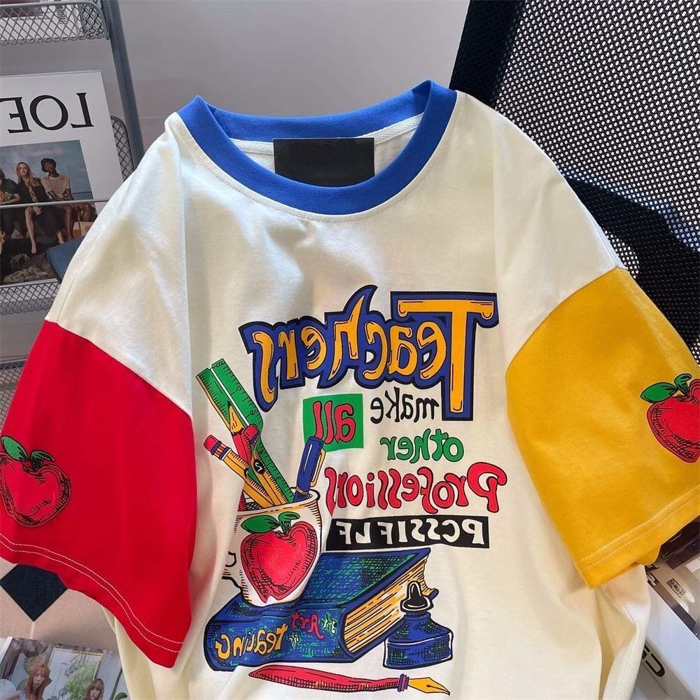 【半額！期間限定！！】カジュアル ルーズ キュート Tシャツ<S-6611>