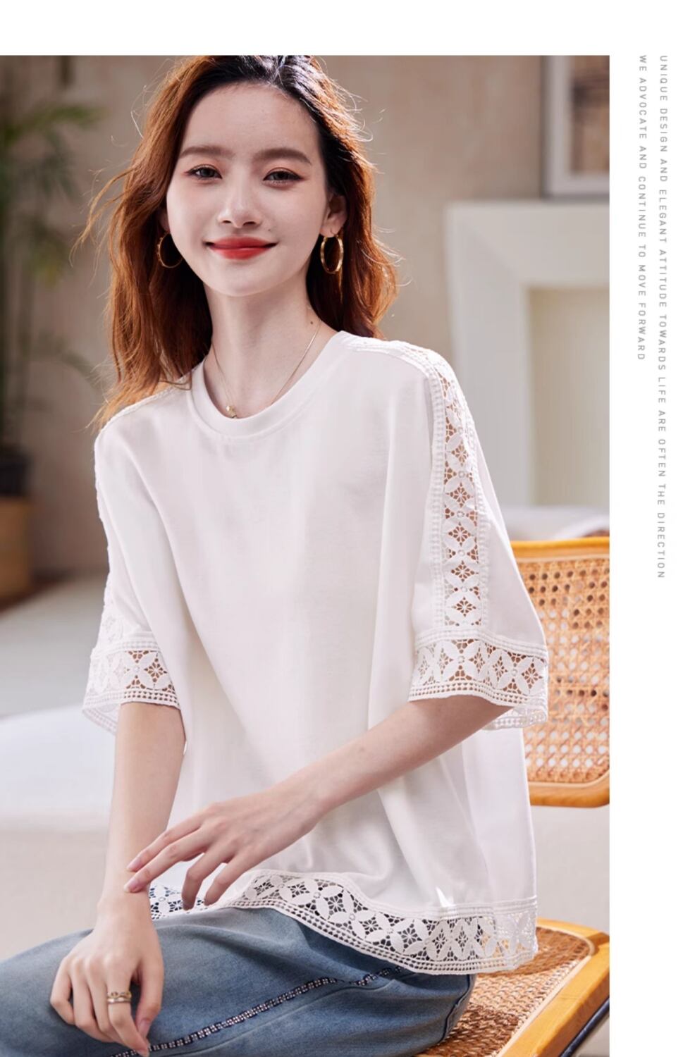 大人可愛い 定番シンプル カジュアル 海外トレンド 好感度UP 半袖 Tシャツ ＜S-11385＞
