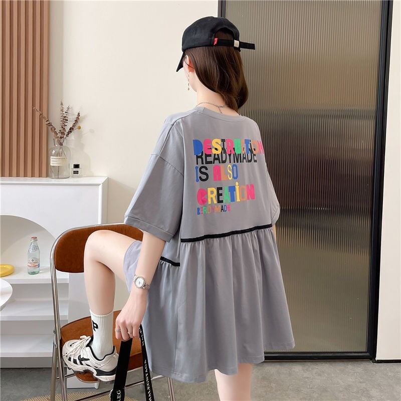 おすすめ スウィート ! 韓国系 ゆったりTシャツ半袖 全3色 <S-4943>