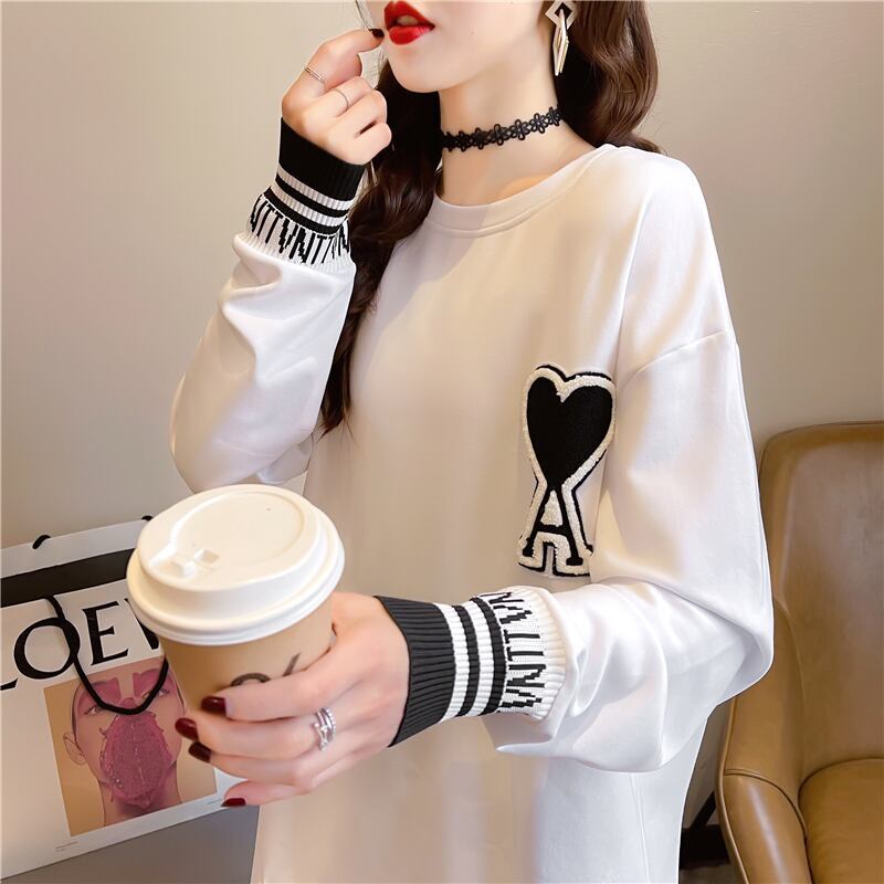 シンプル 切り替え ファッション プリント Tシャツ カットソー＜S-3664＞
