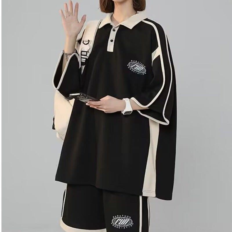 定番シンプル 半袖Ｔシャツⅹパンツセット 絶対流行 男女兼用<S-6538>
