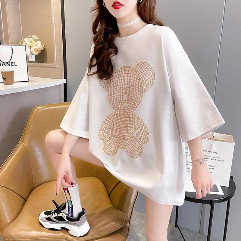 今季大好評 切り替え 美感いっぱい プリント Tシャツ カットソー＜S-3503＞