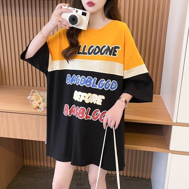 キュート 早い者勝ち 絶対流行 カジュアル 2色選択 Tシャツ<S-11134>