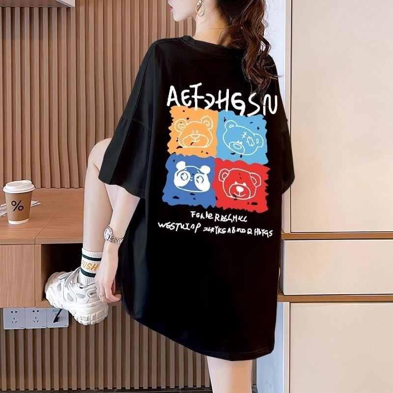 大活躍 プリント カジュアル 5色選択 半袖Tシャツ＜S-8584＞