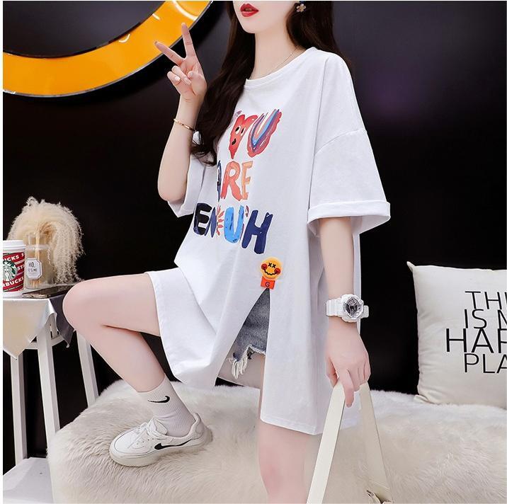 ストリートトレンド韓国風コットン半袖Tシャツ<S-2962>