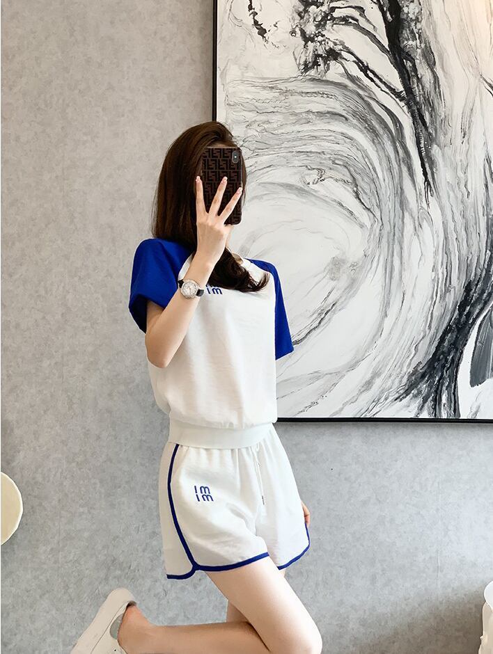 好感度UP カジュアル 絶対欲しい 全2色 半袖 Tシャツ ショートパンツ セットアップ ＜S-8938＞