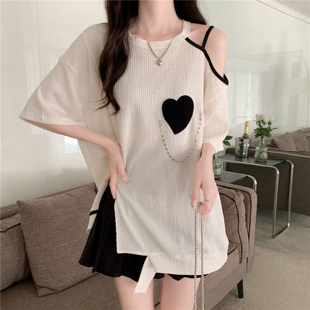 超人気商品 オフショルダー ファッション Tシャツ ＜S-8667＞