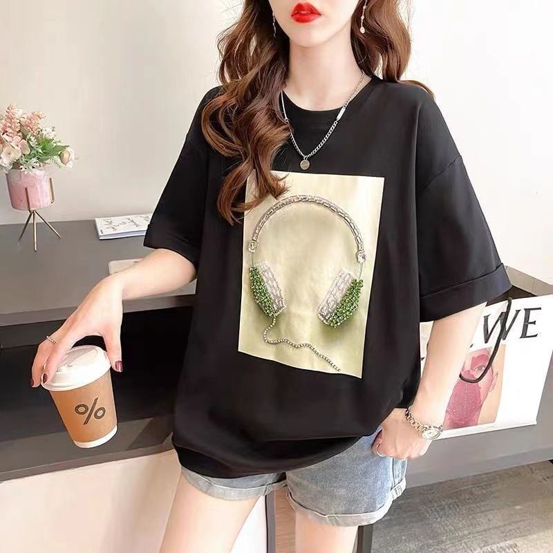 【半額！期間限定！！】着回し力抜群 カジュアル 特別デザイン プリント全2色 半袖Tシャツ<S-8519>