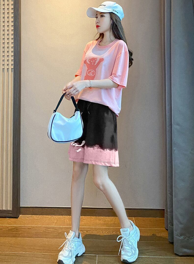 数量限定 ファッション 個性派 半袖Ｔシャツⅹパンツセット全4色<S-8783>